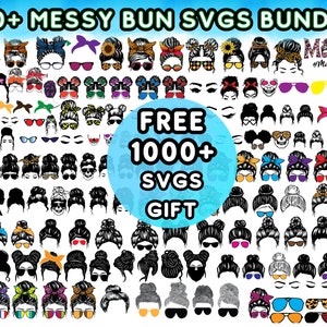 メッシーバン SVG バンドル、ヒョウ柄メッシーバン SVG、メガネをかけたメッシーバン SVG、ママの頭蓋骨 SVG、花柄メッシーバン SVG、ママライフ SVG、USA ママ SVG
