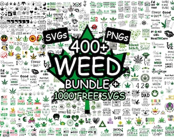 Pacchetto SVG di erba, SVG di marijuana, Pacchetto SVG di foglie di erba, Citazioni sull'erba SVG, Pacchetto SVG di stoner, Pacchetto PNG di erba, SVG di fumo, SVG di hippie per Cricut