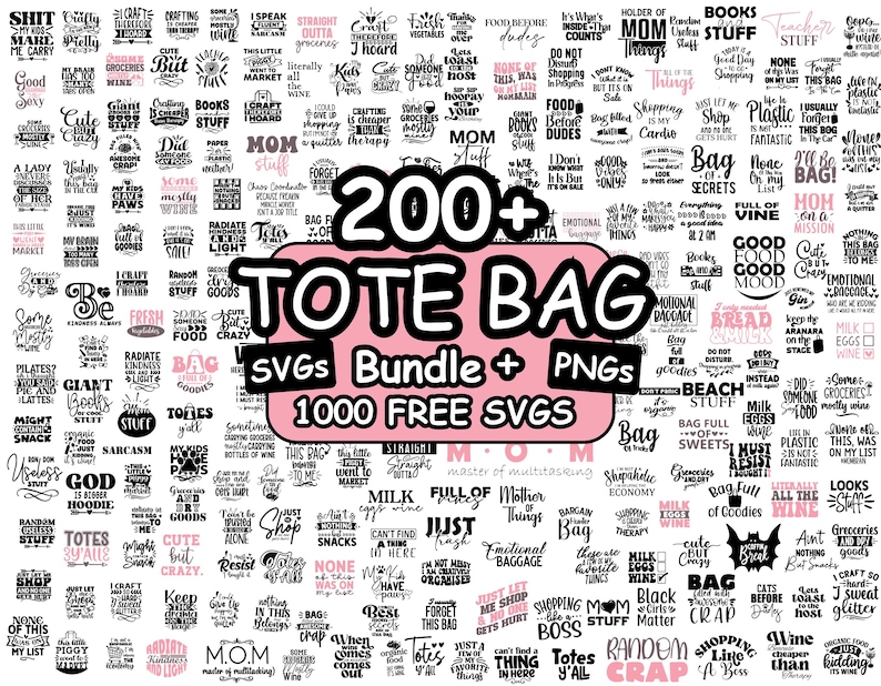 Zabawny pakiet toreb SVG, cytaty z toreb SVG, powiedzenia z toreb SVG, torba dla mamy SVG, torba na zakupy SVG Cricut, torba Png, bagaż emocjonalny SVG zdjęcie 1