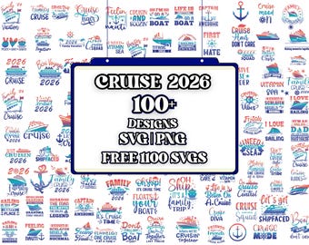 Cruise 2026 SVG, Pacote Cruise Crew 2026 SVG, Design de Camisetas de Férias, Designs de Camisetas Combinando para a Família, Modo Cruzeiro SVG PNG, Download Digital.