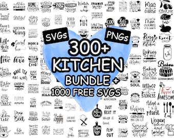 Pacote SVG de cozinha: mais de 200 designs de panificação e culinária (download digital)