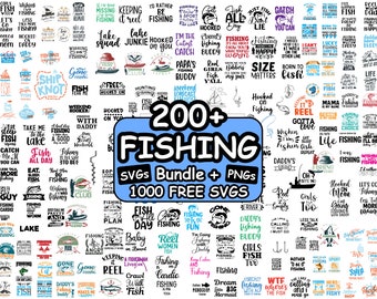 Paquete de SVG de pesca, SVG de pescador, SVG de cita de pesca, refrán de pesca, archivo de corte de pesca, silueta de pesca, SVG de prostituta, SVG de pez, SVG de pez