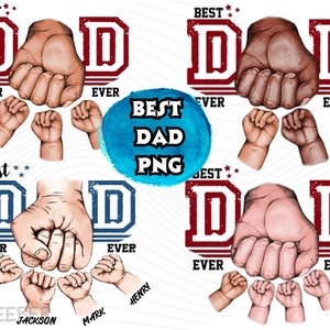 Beste vader ooit png, vuiststootset png, ontwerp Amerikaanse vlag, gepersonaliseerde vader hand vuiststoot png, gelukkige Vaderdag png, sublimatiebestand