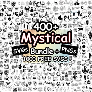 Himmlische Svg, Boho Celestial Svg-Bundle, mystische Svg, spirituelle Frau Mystic Mond svg, Witchy Svg, Magic Svg, Mystic Cat svg, Witchcraft Art