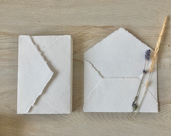 WHITE 4Bar A1 Cotton Envelopes for Wedding Stationery, RSVP Envelopes