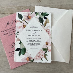 A7 IVORY Cotton Envelopes A7 Cotton Envelope Deckle Edge Paper Deckled Edge Paper Cotton Paper Envelopes Handmade Paper Wedding Invitations image 10