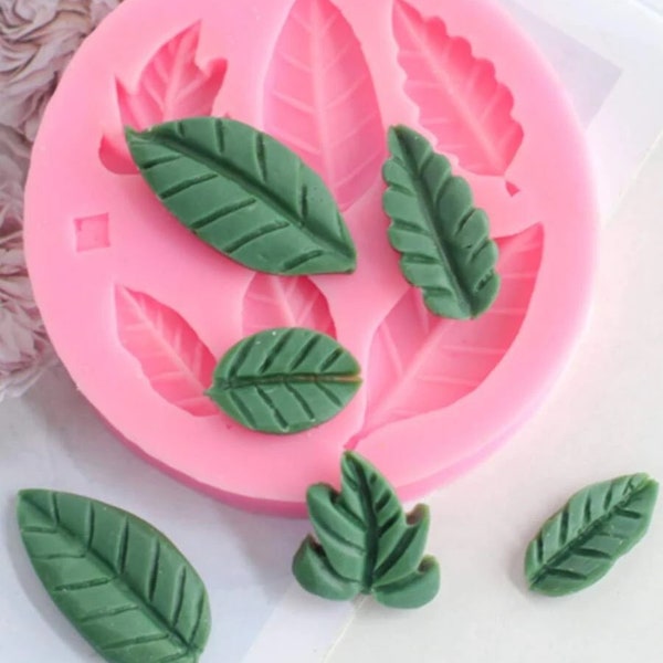 Leaf DIY Silicone Mold | Candle Epoxy Resin Soap Candle Mold | Wax Embed Mould | Unique DIY Handmade Silicone Mold Leaves Small