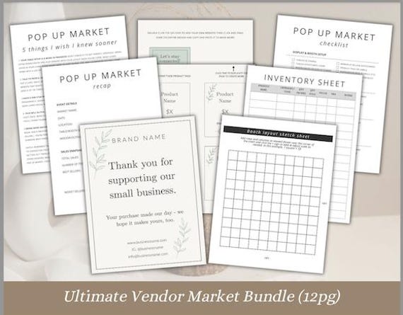 Your Best Booth Yet: Thoughtful Pop-Up Market Prep Kit for Small Brands, Everything you need for your first Maker's Market or Craft Fair