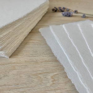 SAMPLE Cotton Paper Handmade Deckled Edge Paper for Wedding Suite ...