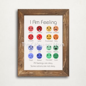 Feelings Chart for Kids/ Check-In Chart for Kids