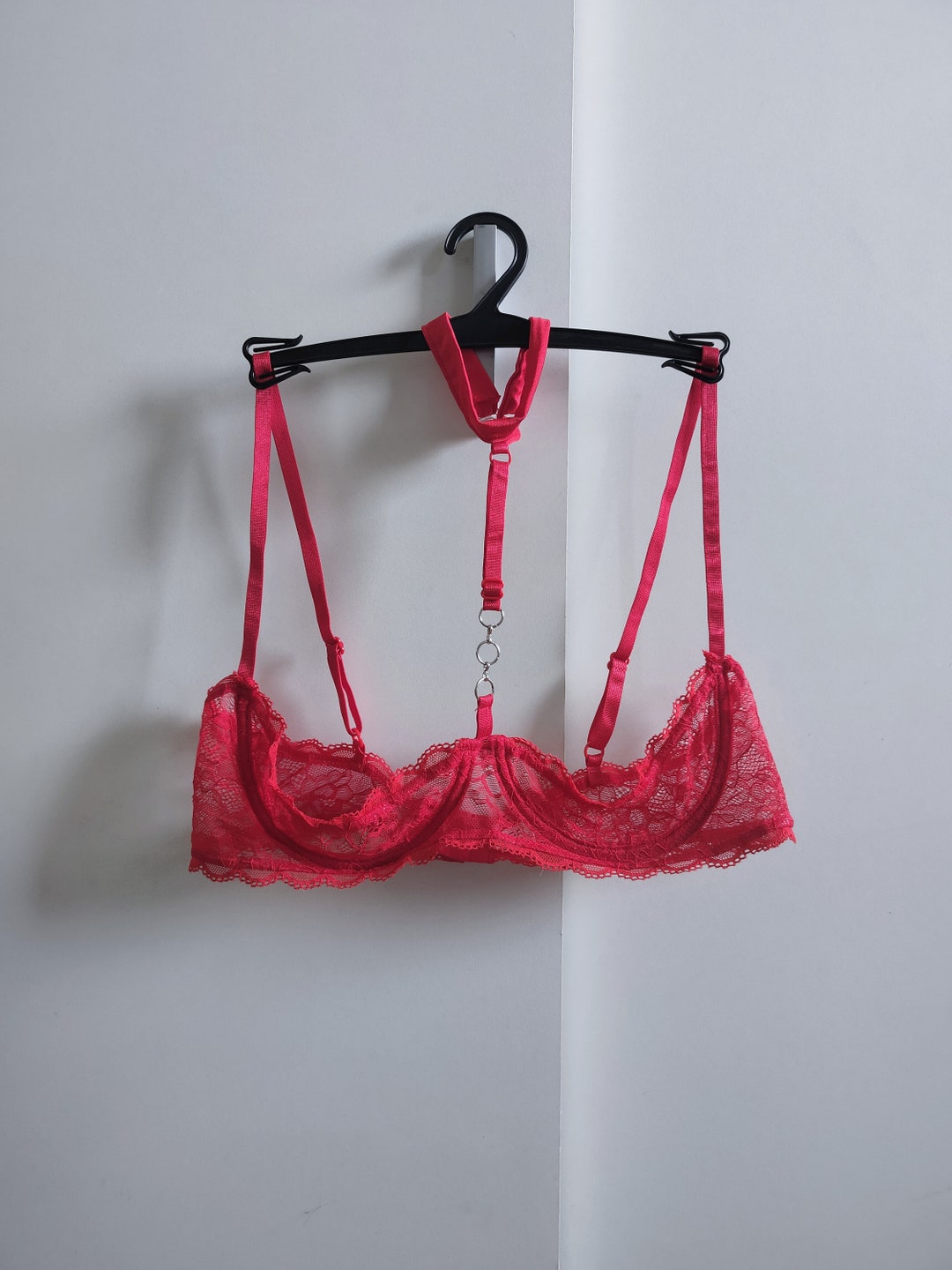 Sheer Bra Shelf Bra Open Cup Bra Half Cup Bra Underboob Etsy UK