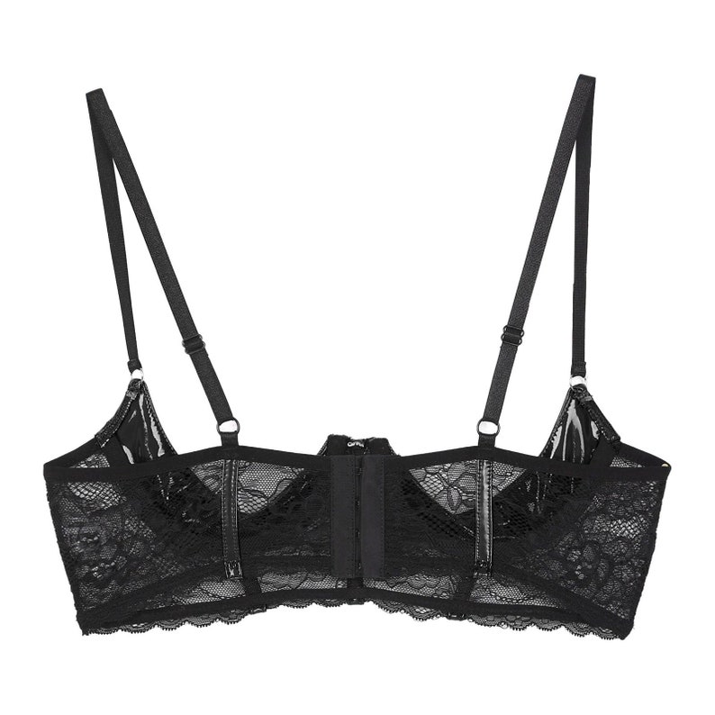 Underboob Lacey Latex Bra Open Shelf Bra Breast Erotic Etsy