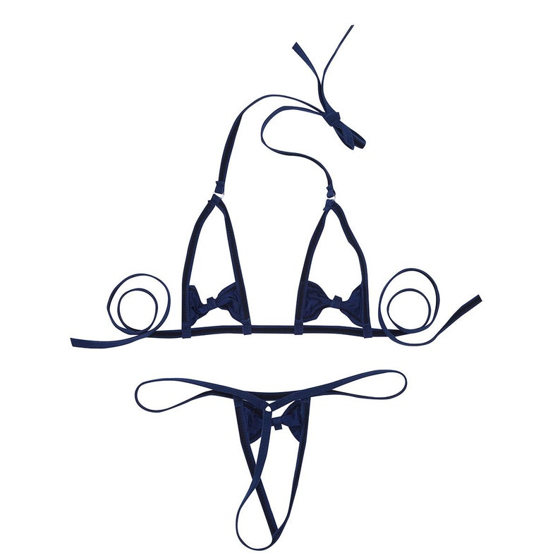 Crotchless Bikini Extreme Bikini Open Crotch Bikini Etsy Portugal