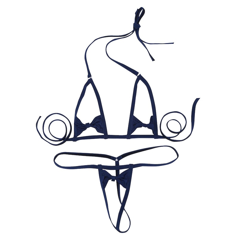 Crotchless Bikini Extreme Bikini Open Crotch Bikini Etsy Portugal