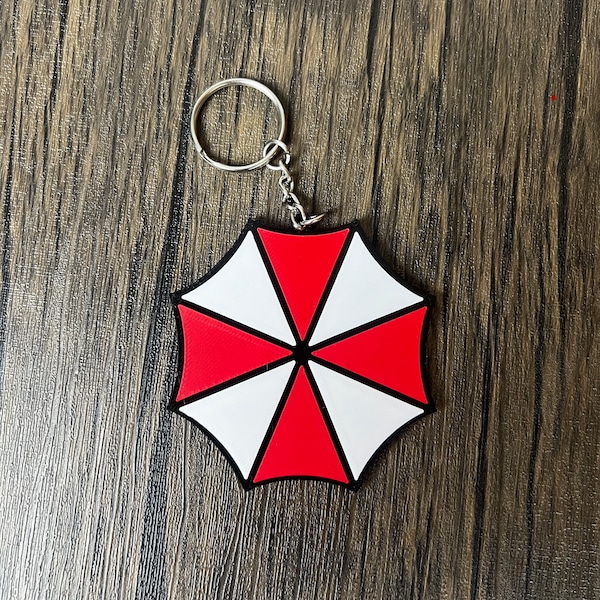 Umbrella Corporation keychain | Resident evil keychain| 3” x 3” or 2” x 2” | 3d printed