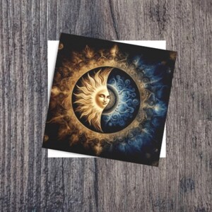 Sun and Moon - Greeting Cards - Single or Bulk Pack of 10