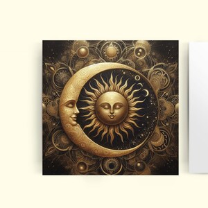 Sun and Moon - Greeting Cards - Single or Bulk Pack of 10