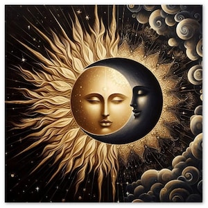 Sun and Moon - Greeting Cards - Single or Bulk Pack of 10