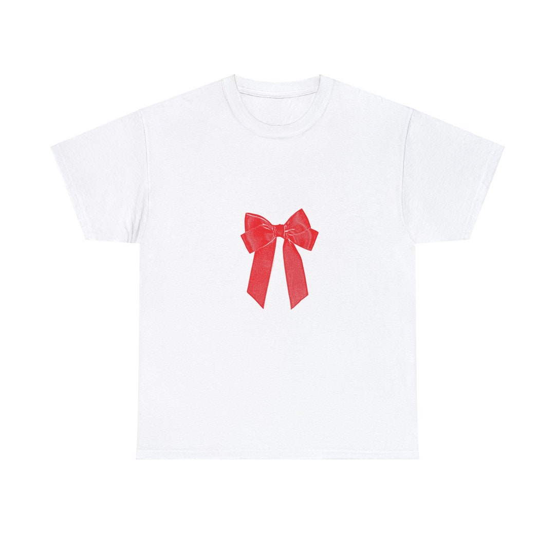 Red White & Bow Tee