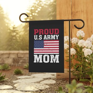 Army Mom Garden Flag, Proud Army Mom Flag, Garden Flag, House Flag, Support our Troops