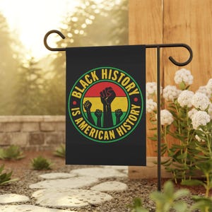 Black History Flag, Black History, Black History Garden Flag, Garden Flag, House Flag, Black History Month, Black History