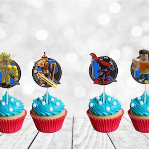 Cupcake Topper for Gamers Boys, Gamers Party Decoration