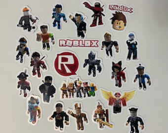 Roblox Gamer Stickers: Vinyl Decals for Boys (24 Pieces)