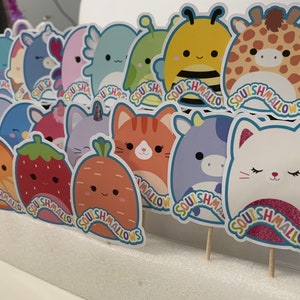 Squishmallows for Girls Cupcake Toppers (package of 20)
