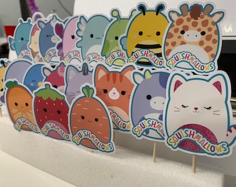Squishmallows for Girls Cupcake Toppers (package of 20)