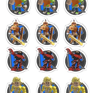 Gamers Boys Cupcake Toppers (package of 12) Digital Version