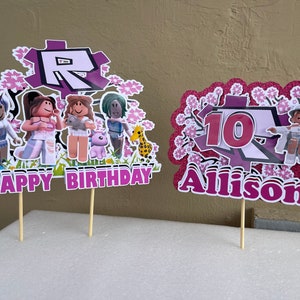 Any Color: 3D Roblox Cake Topper Birthday Cake Topper / -  Portugal