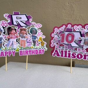 Any Color: 3D Roblox Cake Topper Birthday Cake Topper / -  Portugal