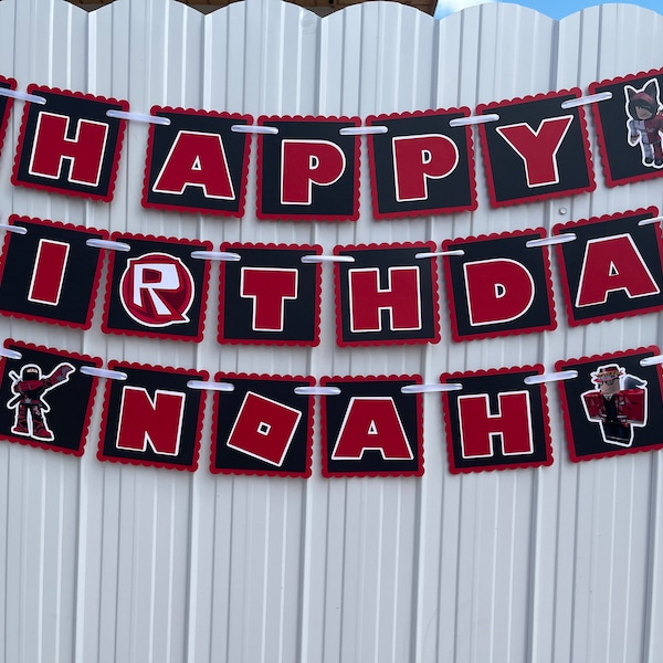 Happy Birthday Banner for Gamers Boys