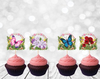 Floral Cupcake Topper