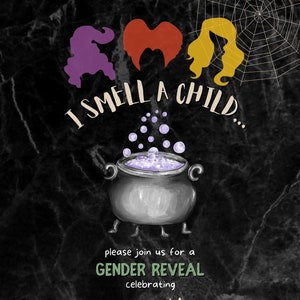 Customizable I Smell A Child Digital Invitiation