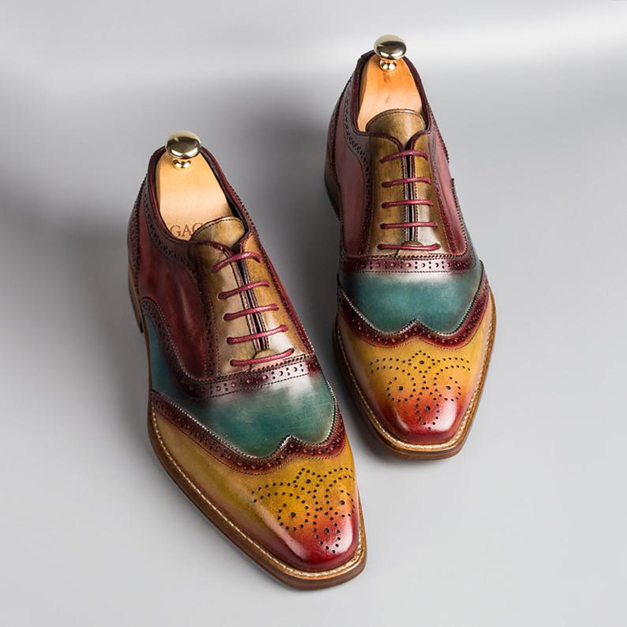 Multicolor Brogues - Etsy UK