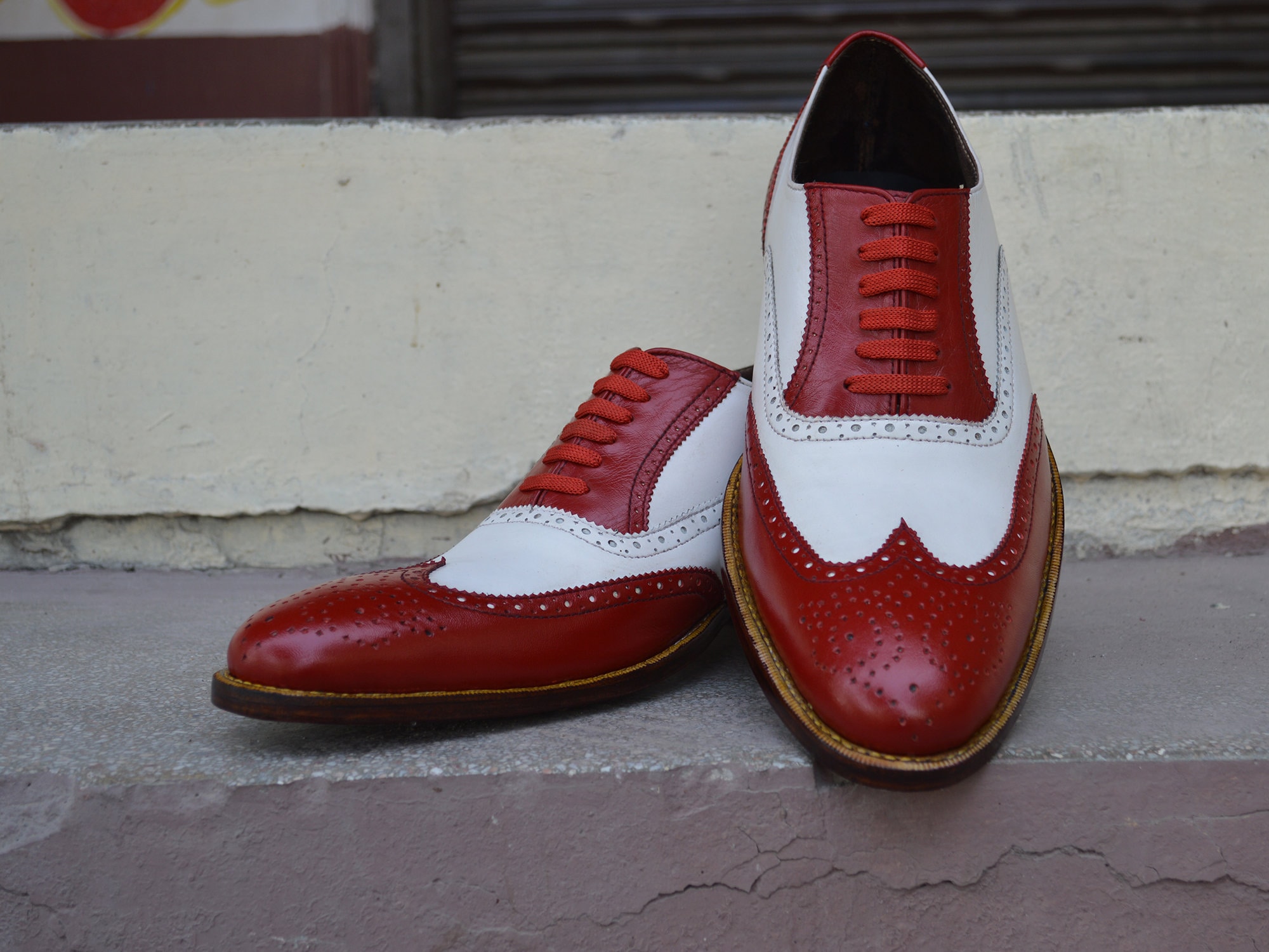 White Brogues - Etsy