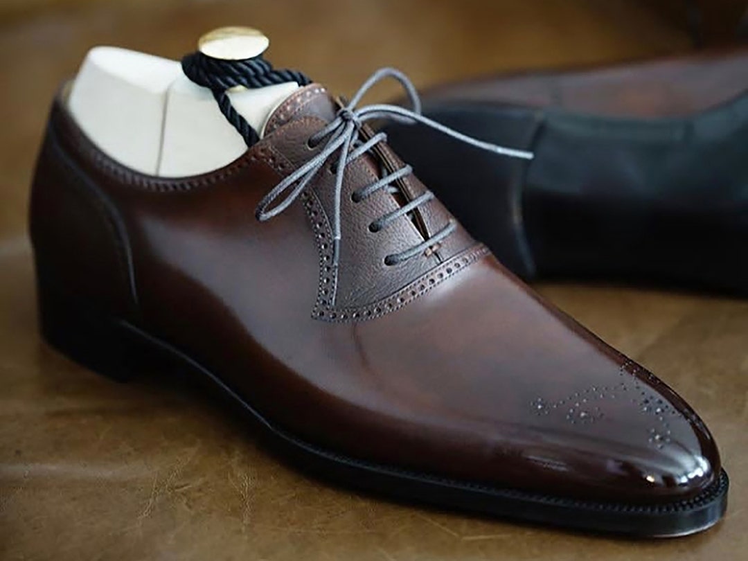 Oxford Shoes Men Handmade Leather Oxford Shoes Men's - Etsy