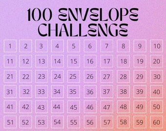 100 Envelope Challenge Template