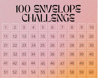 100 Envelope Challenge Template