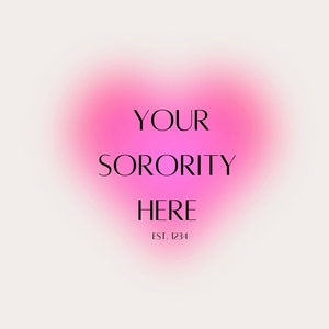 Sorority Heart Aura Print