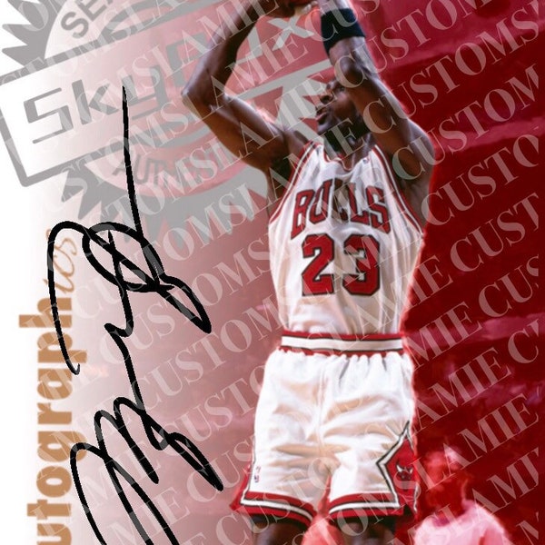1997 Skybox Autographics Michael Jordan Custom Card