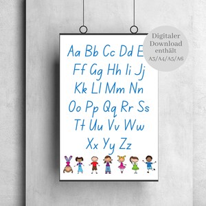 Pósteres del alfabeto | Decoración del hogar | nacimiento | Aprender | Habitación infantil | Bebé | Amistad y Amor | escuela | Ayuda para niños | Regalo | Digital