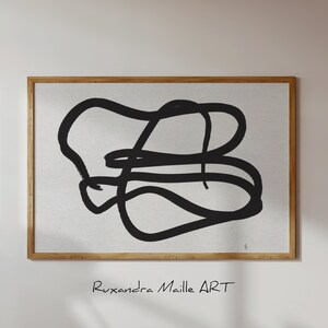 Zeitgenössische abstrakte Kunst Druck, geometrische Linien in Aquarell, druckbare Galerie Wandkunst, Minimale Drucke, moderne Wand Kunst druckbare Poster