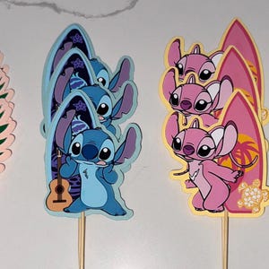 Stitch & Angel Cupcake Toppers