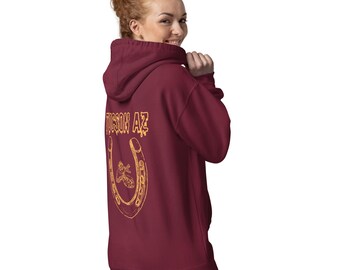 Tucson Hoodie | Horseshoe & Rattlesnake Design | Unisex Pullover | Western Style | Southwest Aesthetic, Local Love Gear