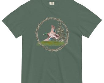 Mallard Duck |  Nature Lovers Tee | Cottagecore Aesthetic | Comfort Colors T-Shirt | Unisex