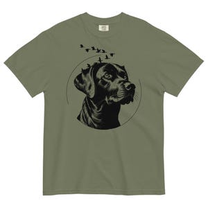 Black Lab Comfort Colors Tee | Labrador Lovers T-Shirt | Cottagecore Rustic Apparel & Ducks Design Shirt