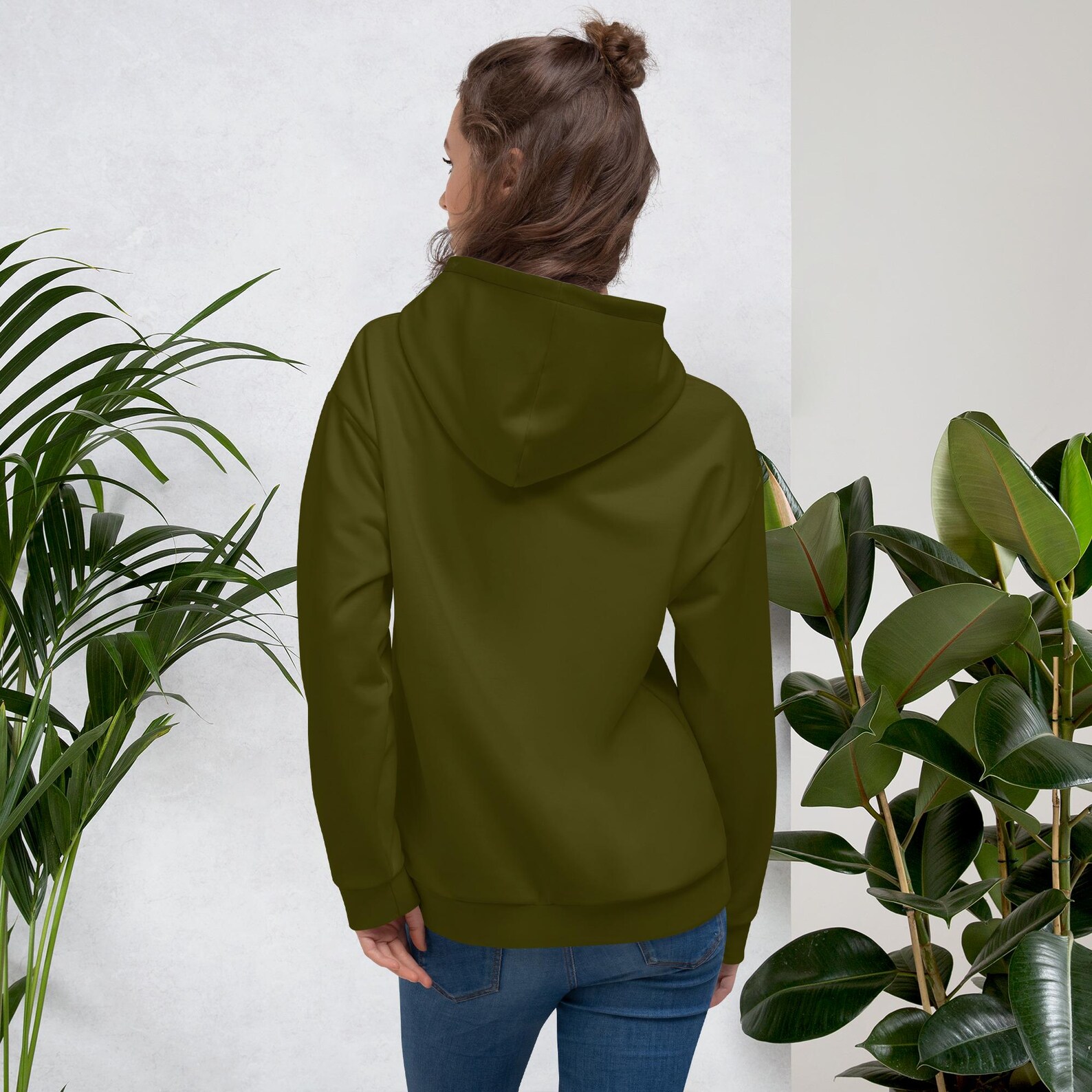 Tess Western Hoodie Dark Olive