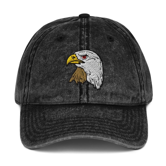 Bald Eagle Vintage Cotton Twill Cap | Americana Inspired Hat | Embroidered Hat | Perfect Gift for Eagle Lovers